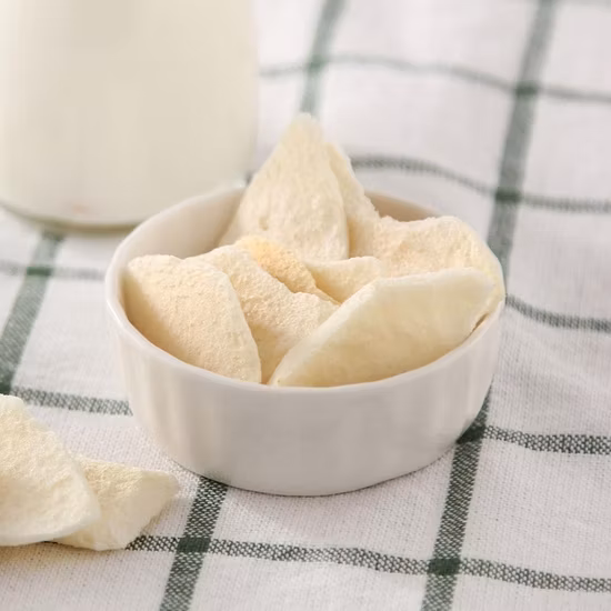 Fetta, dadi, polvere di pera liofilizzata Fd all'ingrosso dal fornitore della Cina